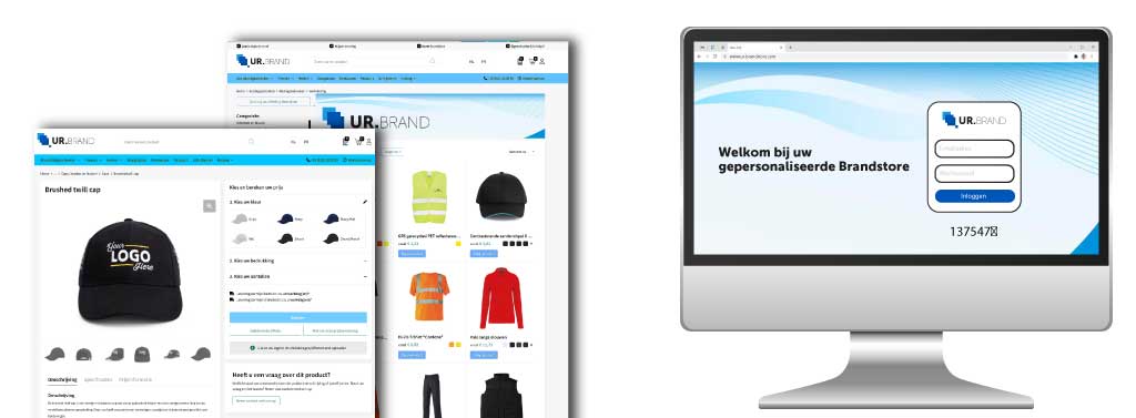 Mockup Brandstore webshop Rivanco