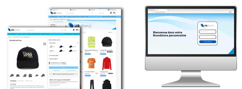 Maquette Brandstore webshop Rivanco