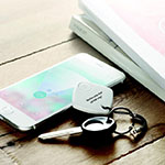 Sleutelhangers met tracker pensioen afscheidsgeschenk