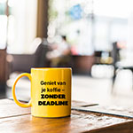 Persoonlijke mok pensioen en afscheidsgeschenk