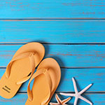 Gepersonaliseerde flipflops pensioen en afscheidsgeschenken