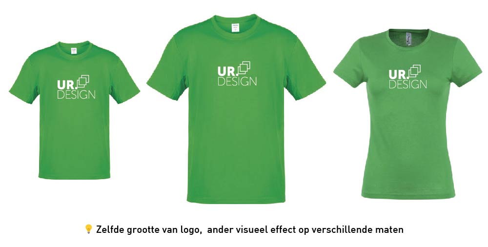 Logo zelfde formaat voor druk aanleverspecificaties