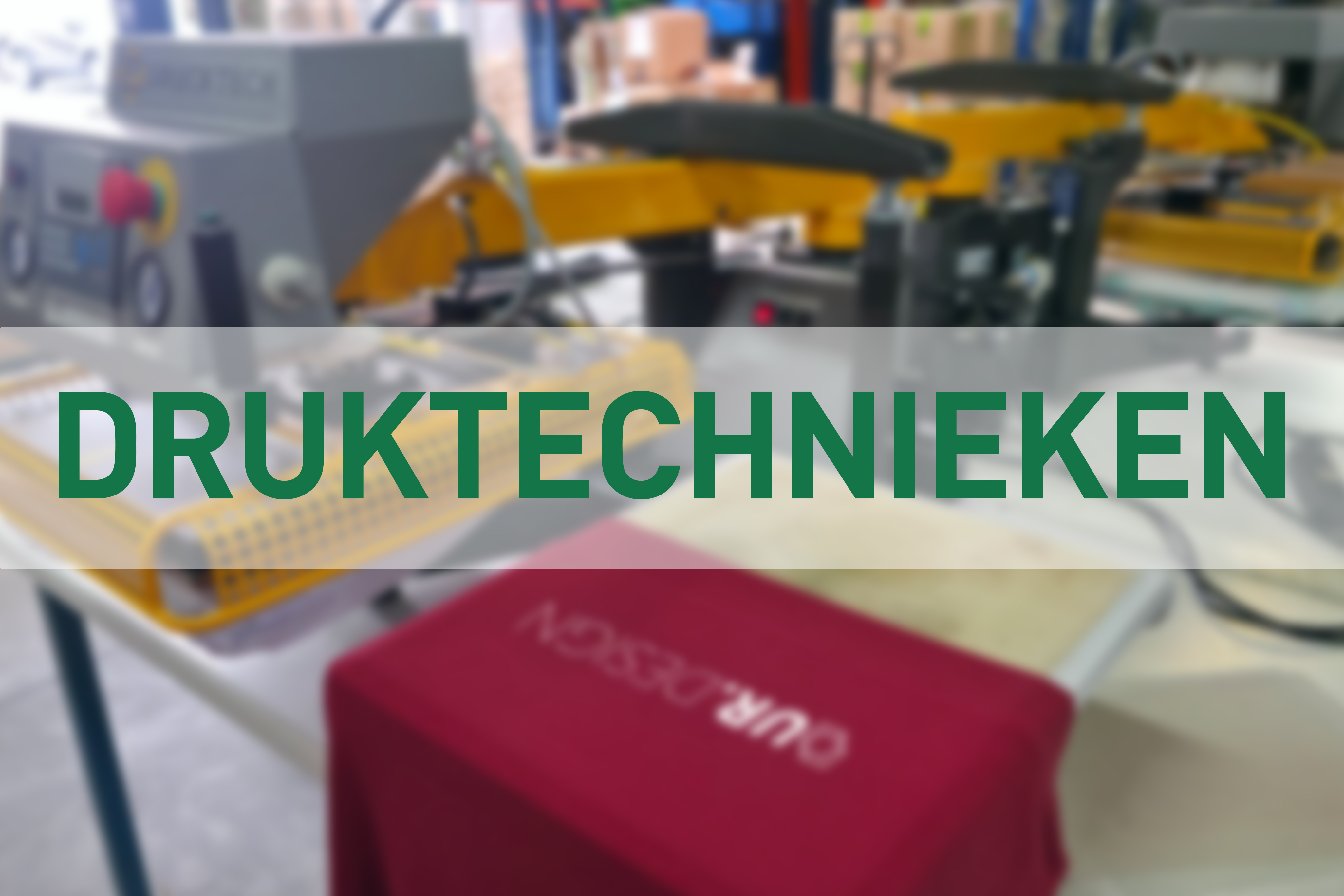 Druktechnieken goed voor druk personalisatie met logo